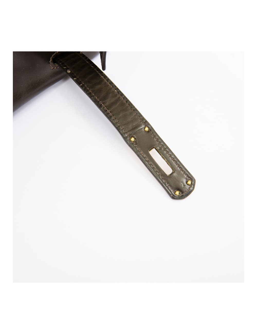 à réparer ac Kelly 28 HERMES avec bandoulière  cuir box marron  vintage