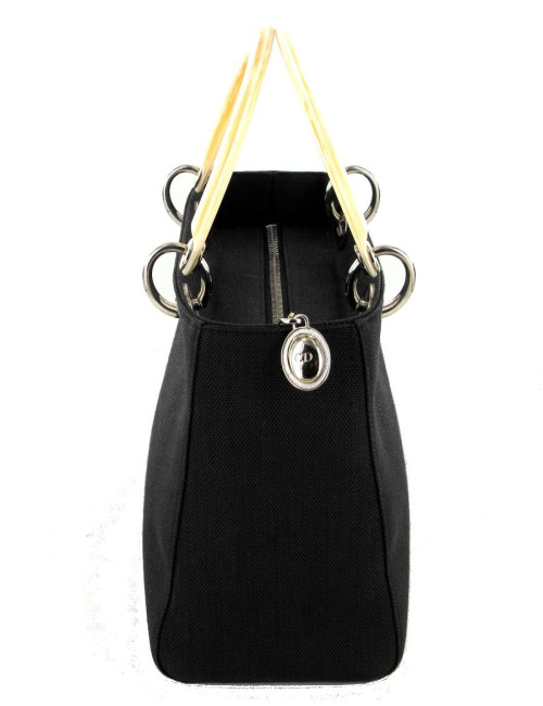 Sac LADY D  DIOR  collector  toile gris anthracite 