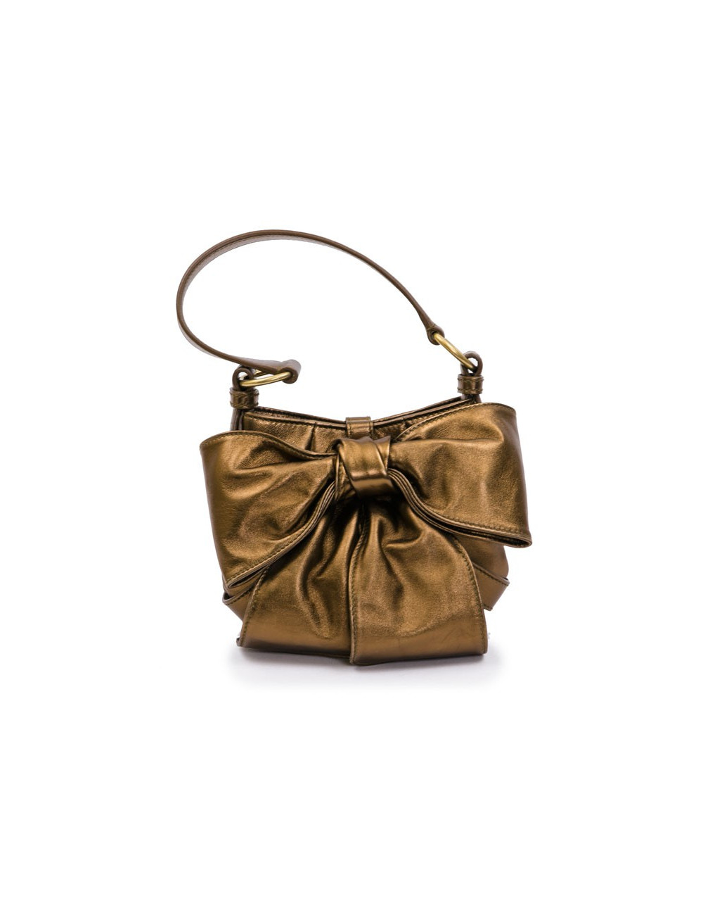 Sac "Bow" YSL SAINT LAURENT en cuir cuivré