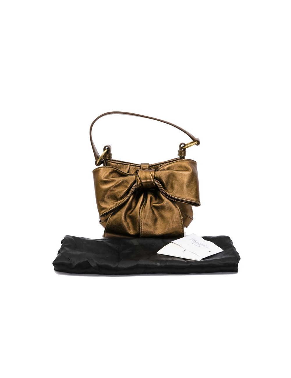 Sac "Bow" YSL SAINT LAURENT en cuir cuivré