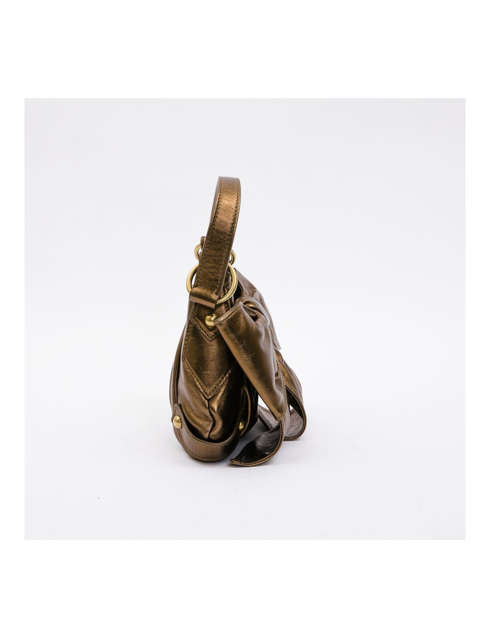 Sac "Bow" YSL SAINT LAURENT en cuir cuivré
