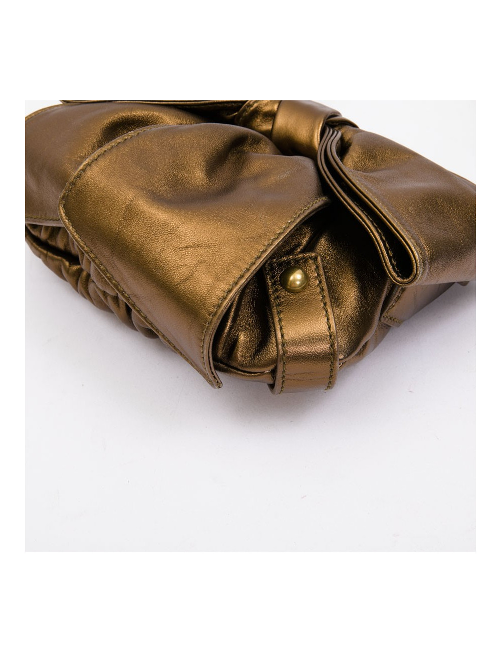 Sac "Bow" YSL SAINT LAURENT en cuir cuivré