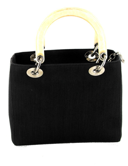 Sac LADY D  DIOR  collector  toile gris anthracite 
