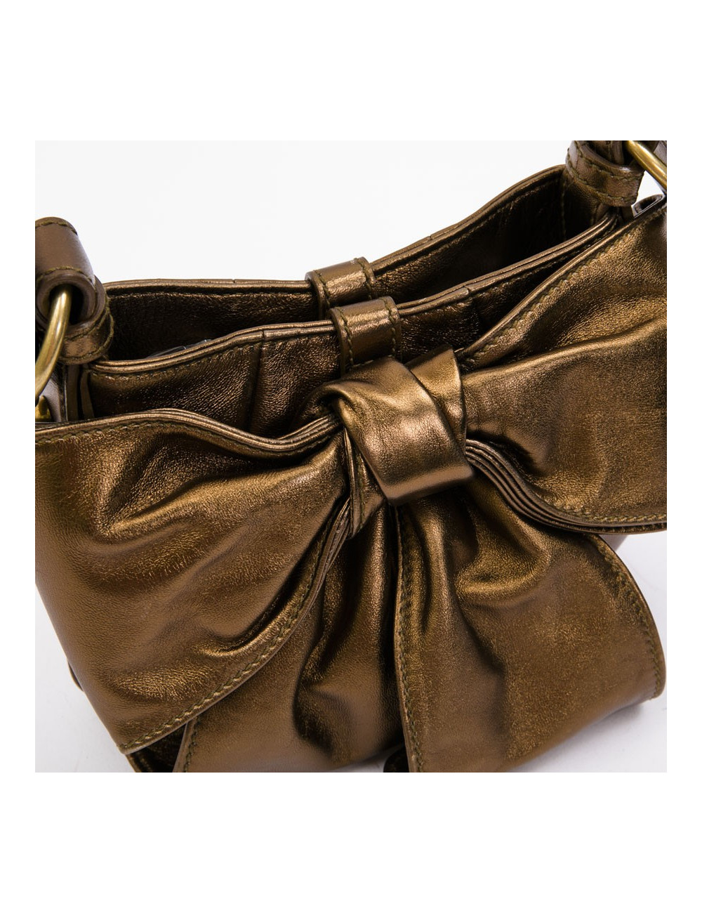 Sac "Bow" YSL SAINT LAURENT en cuir cuivré