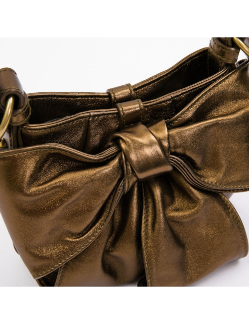 Sac "Bow" YSL SAINT LAURENT en cuir cuiviré 