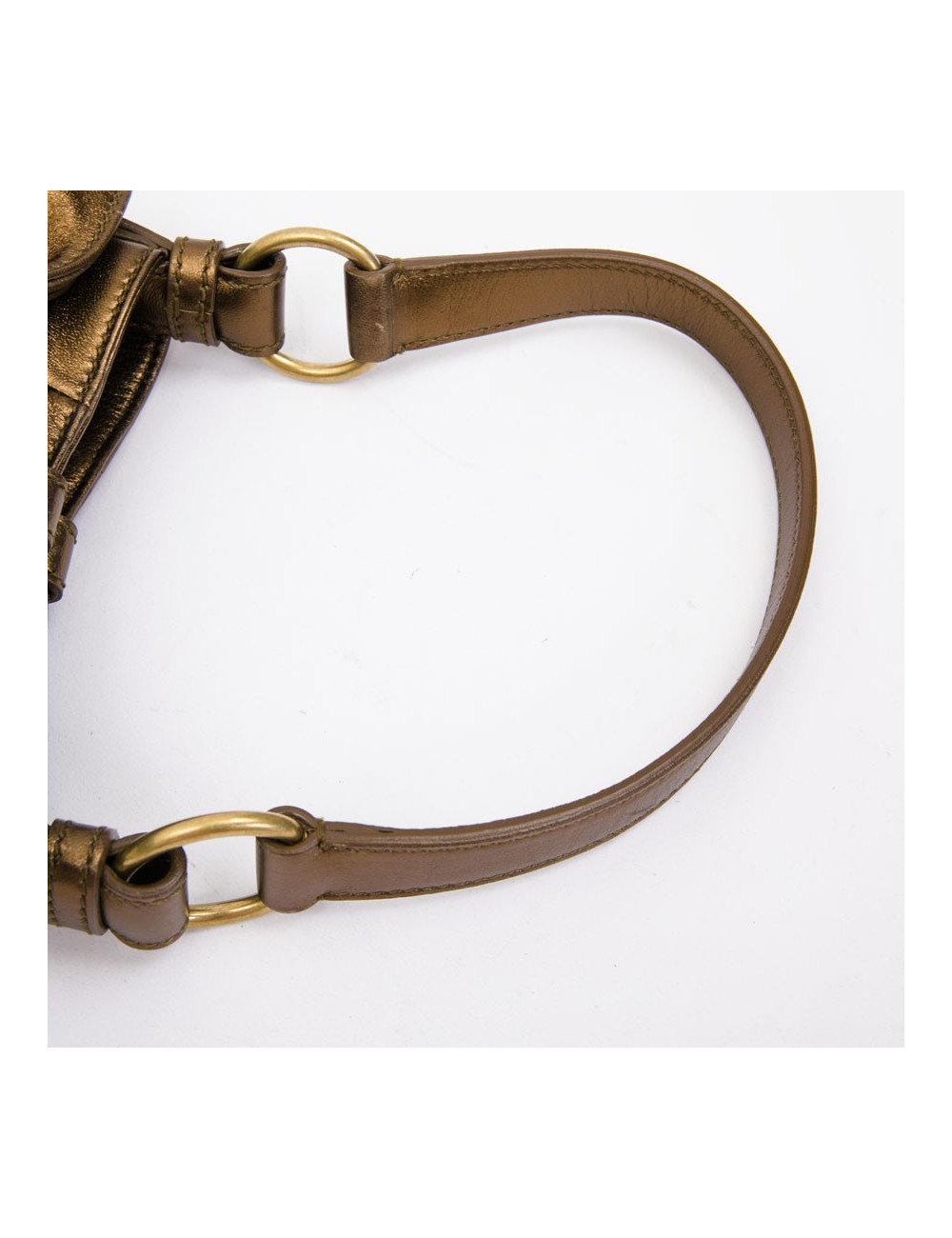 Sac "Bow" YSL SAINT LAURENT en cuir cuiviré 