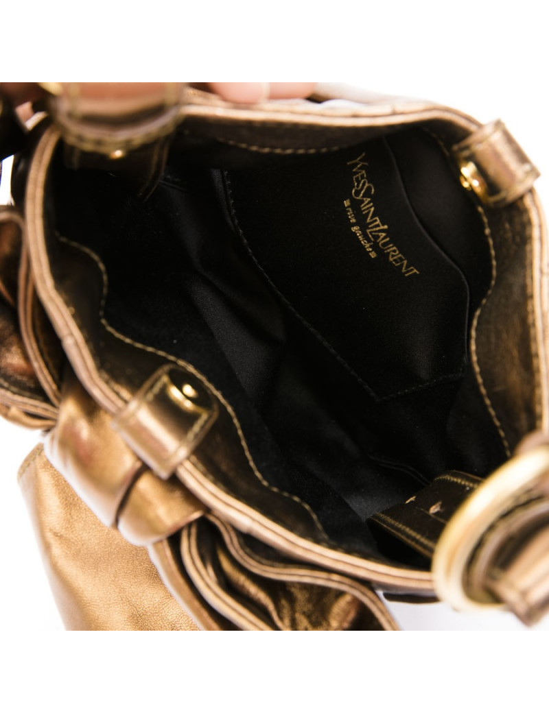 Sac "Bow" YSL SAINT LAURENT en cuir cuivré