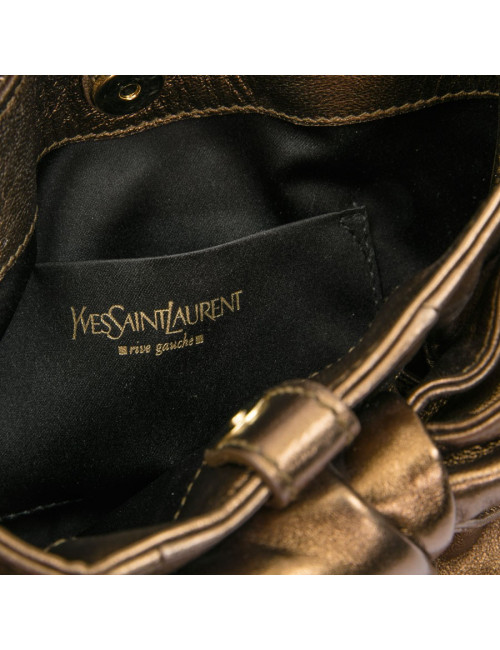 Sac "Bow" YSL SAINT LAURENT en cuir cuiviré 