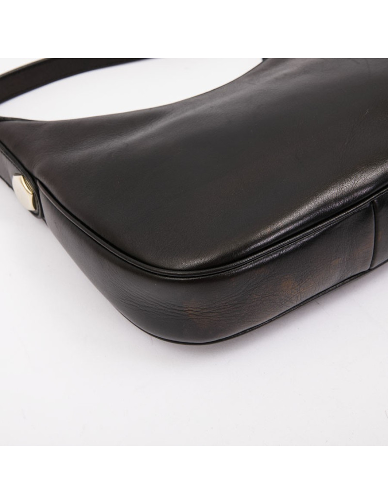 GUCCI bag in black smooth leather
