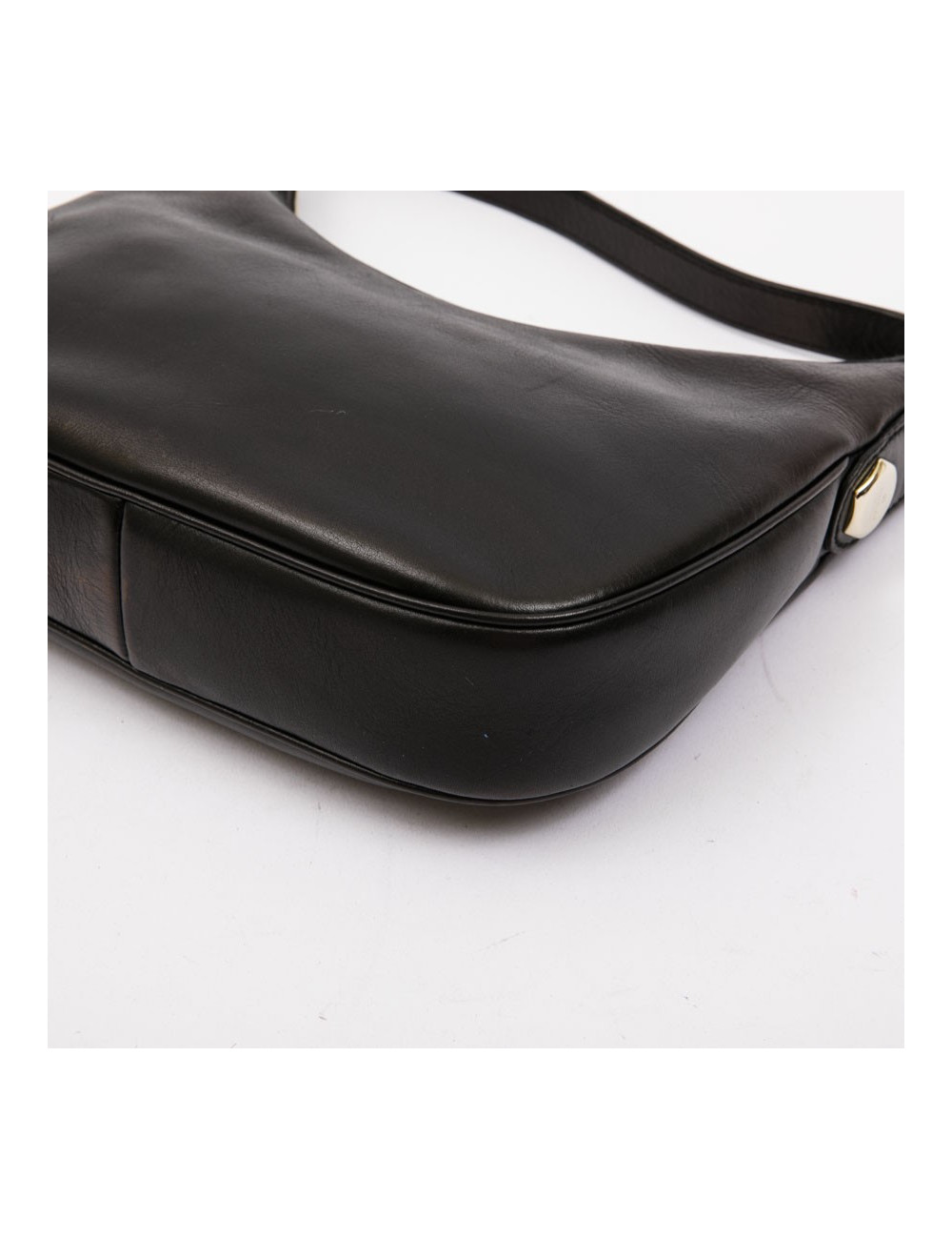 GUCCI bag in black smooth leather