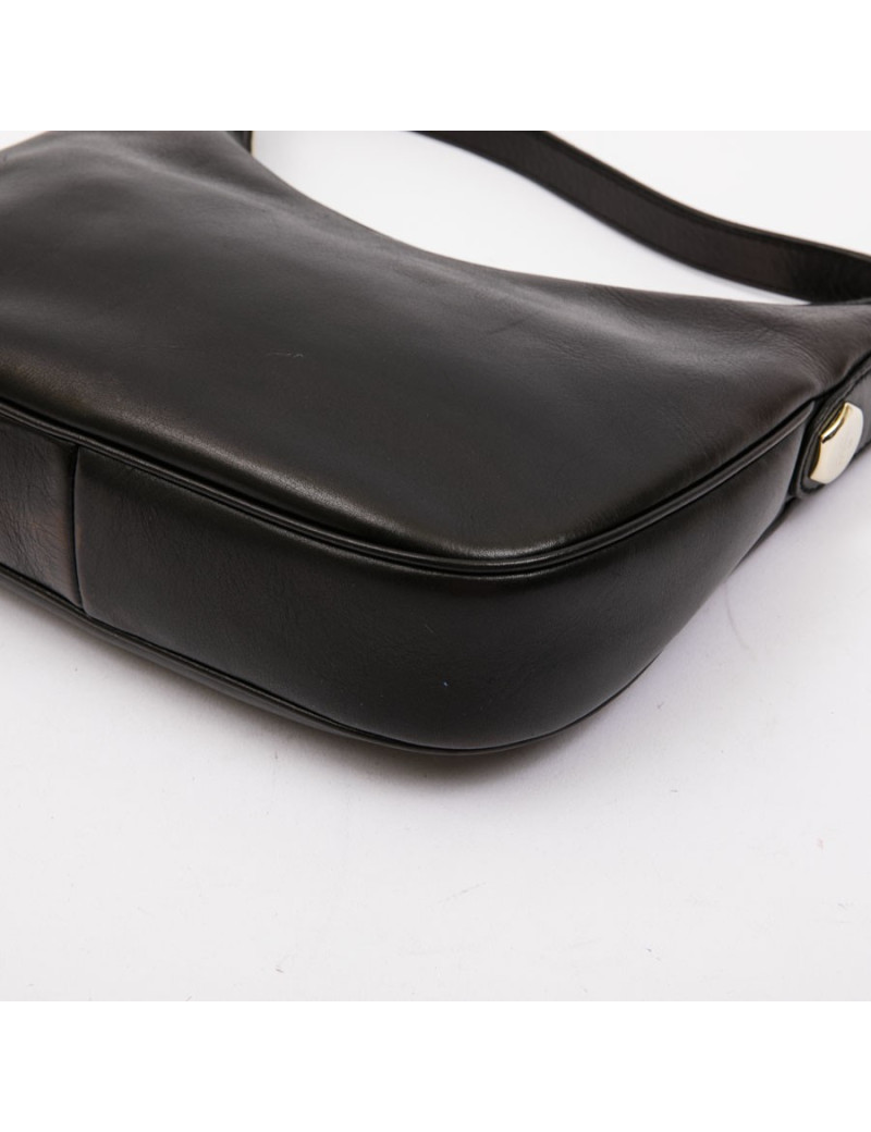 GUCCI bag in black smooth leather