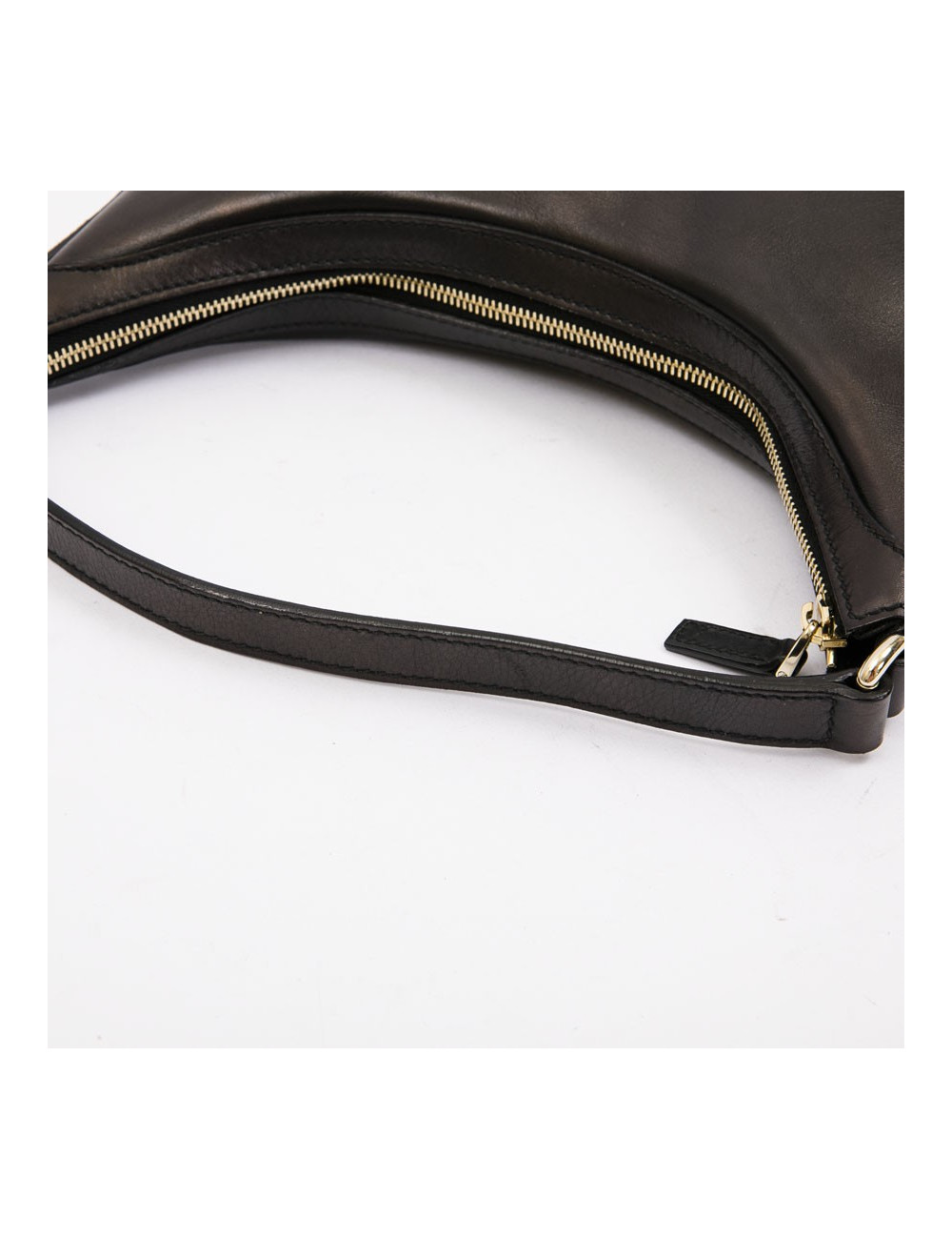 GUCCI bag in black smooth leather