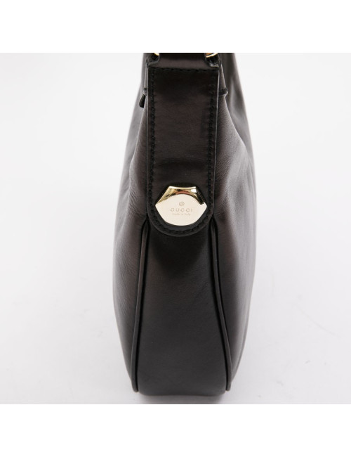 GUCCI bag in black smooth leather