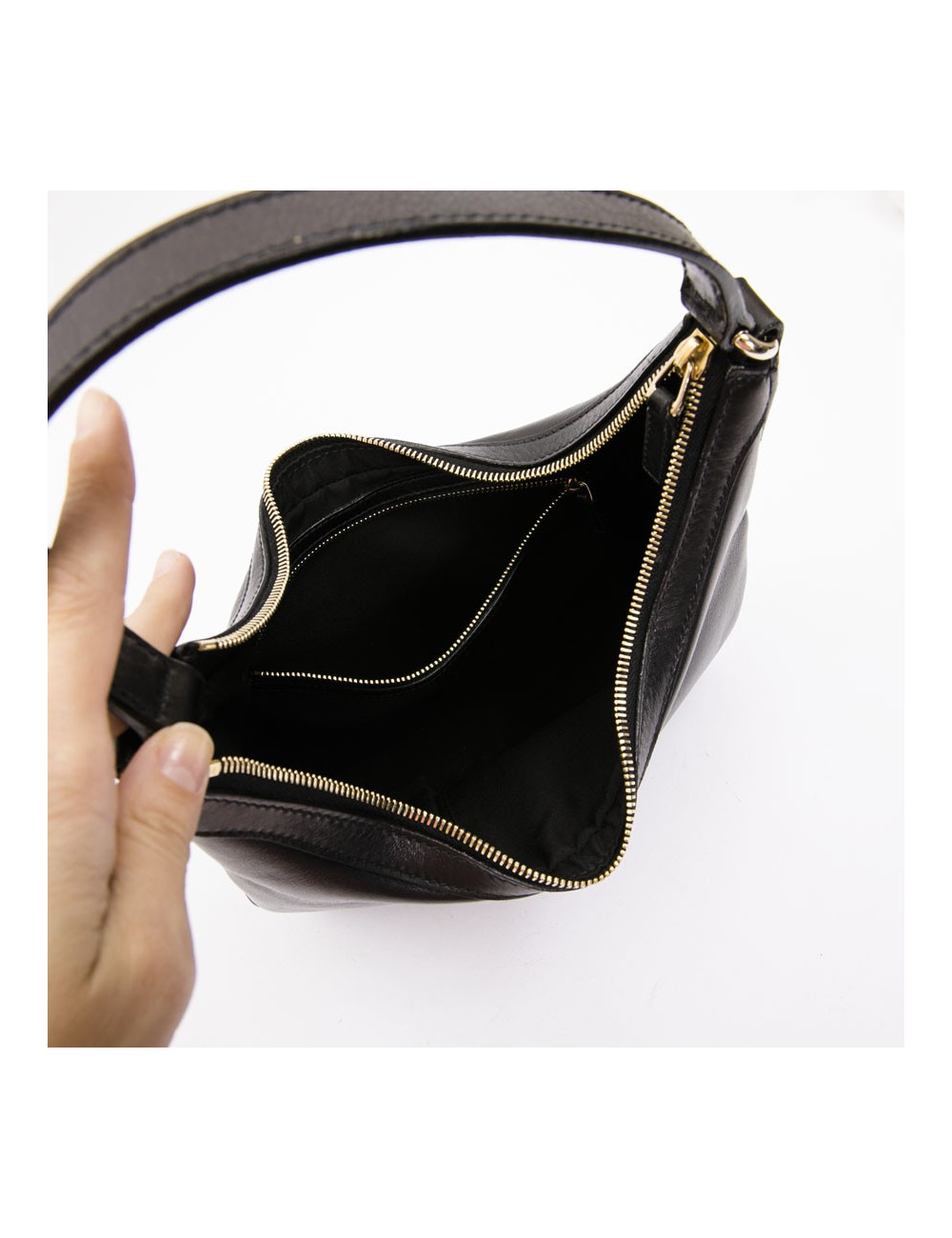 Sac GUCCI cuir noir épaules