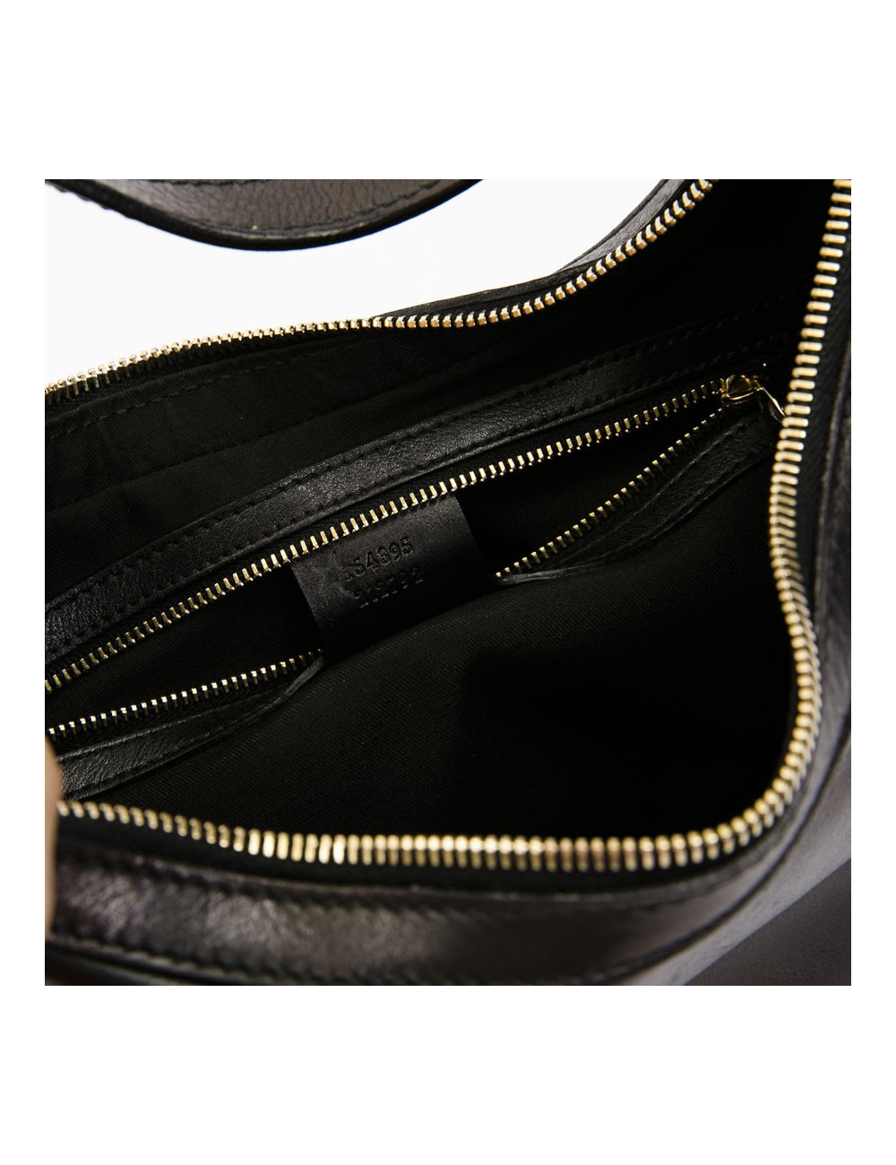 GUCCI bag in black smooth leather