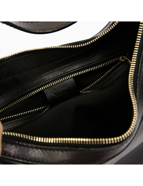 Sac GUCCI cuir noir épaules