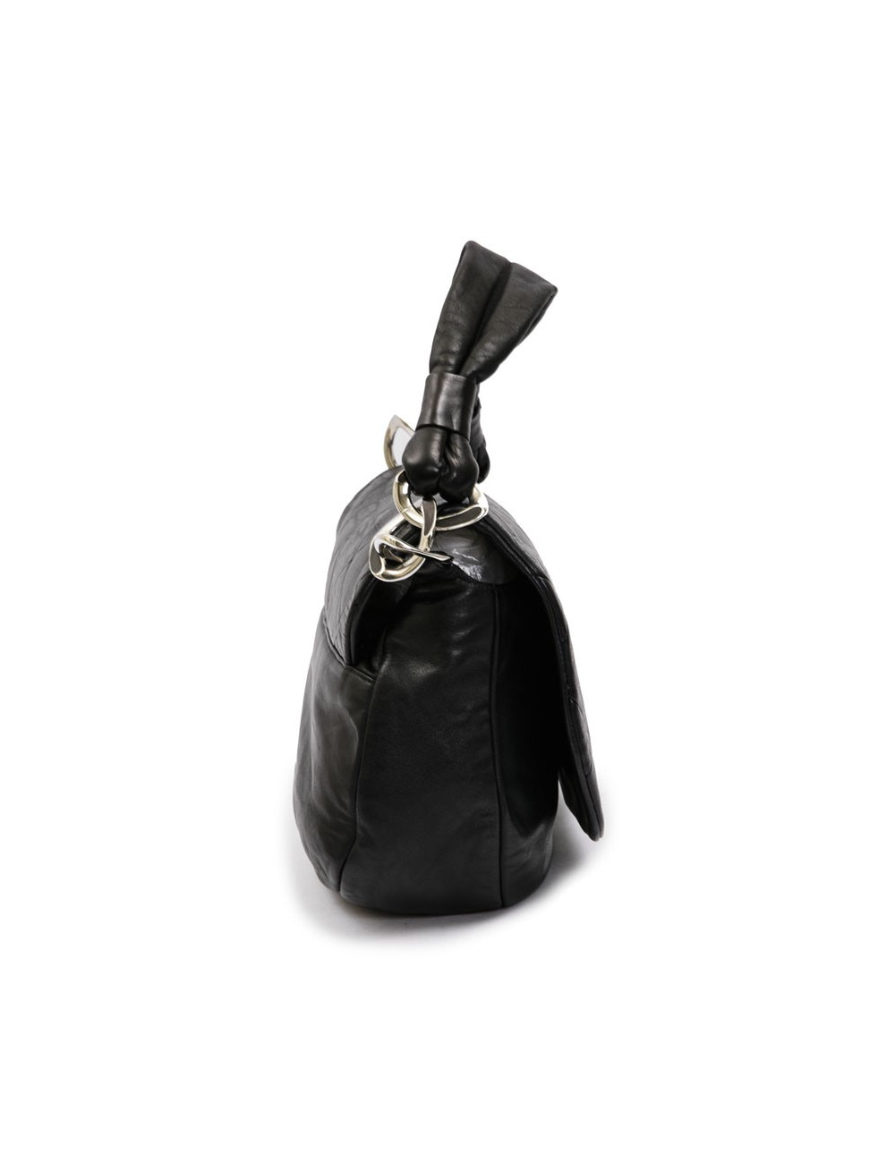 Sac CHANEL cuir d'agneau noir matelassé