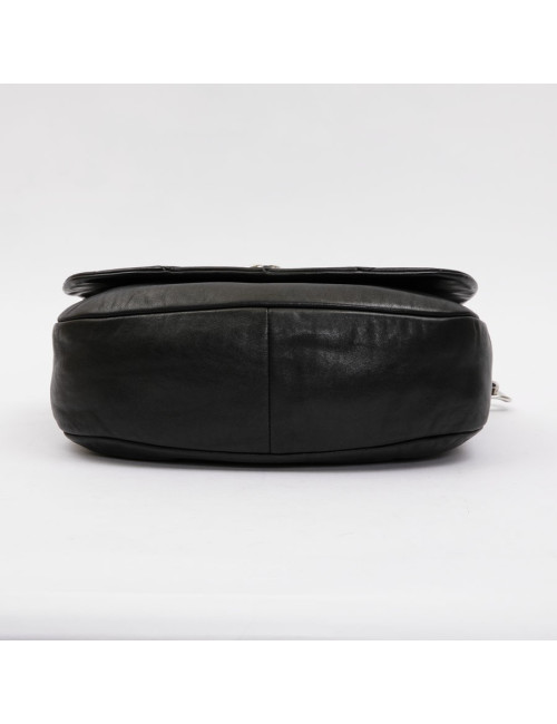 Sac CHANEL cuir d'agneau noir matelassé