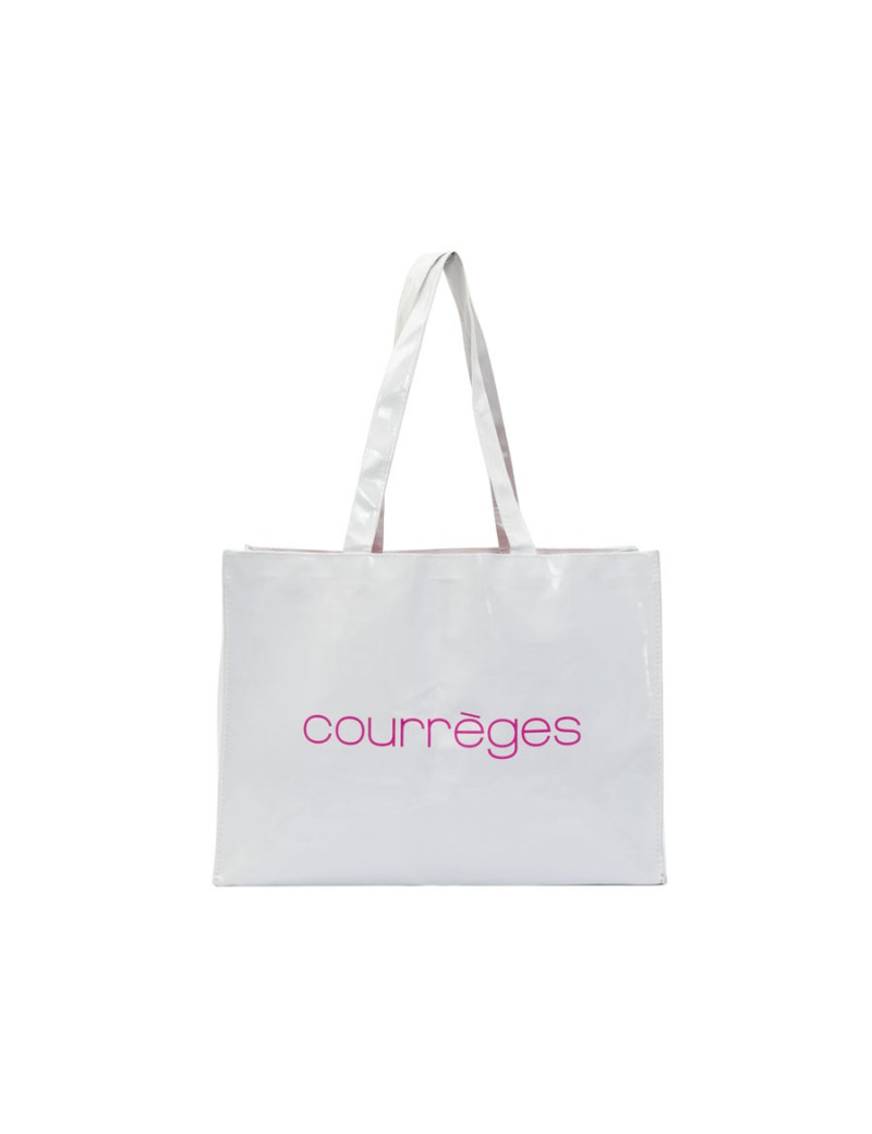 Cabas COURREGES en toile blanc