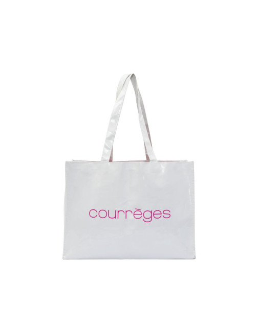 Cabas COURREGES en toile blanc
