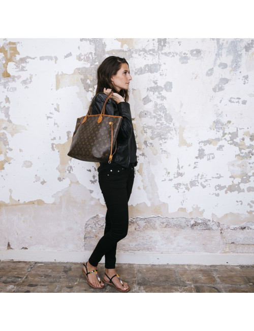 Sac Neverfull LOUIS VUITTON en toile Monogram 