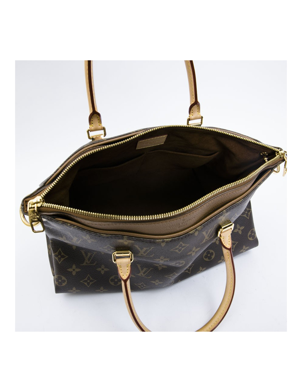 LOUIS VUITTON Pallas bag in brown monogram canvas