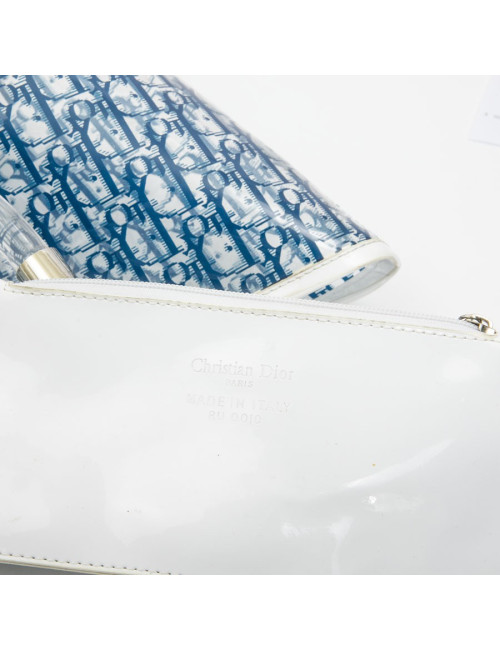 Sac DIOR monogram bleu plexi transparent 