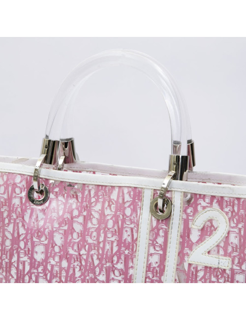CHRISTIAN DIOR tote bag in pink monogram pvc