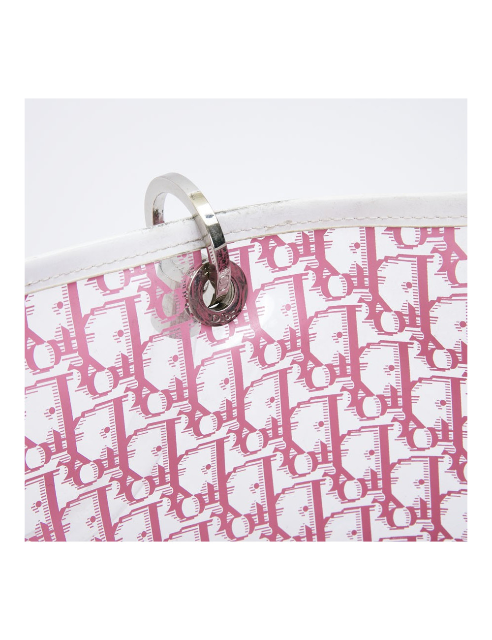 CHRISTIAN DIOR tote bag in pink monogram pvc