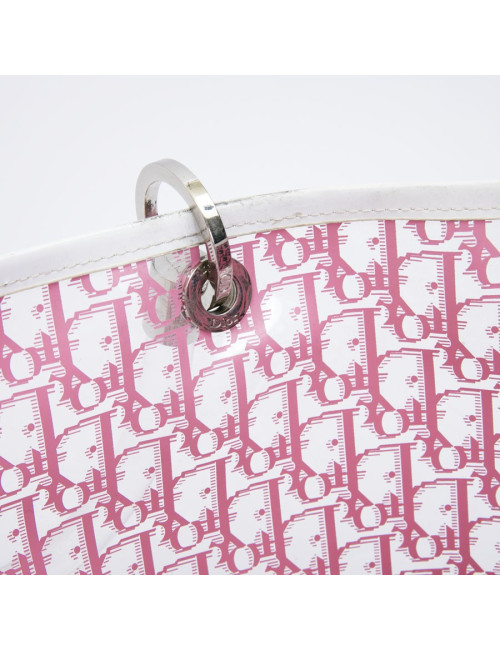 CHRISTIAN DIOR tote bag in pink monogram pvc