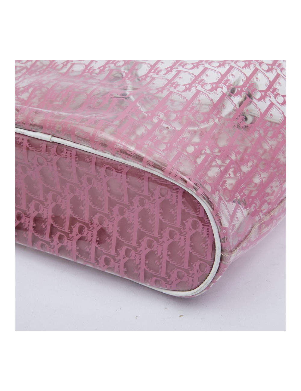 CHRISTIAN DIOR tote bag in pink monogram pvc