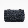 CHANEL Timeless flap bag in blue night micro glitter