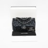 CHANEL Timeless flap bag in blue night micro glitter