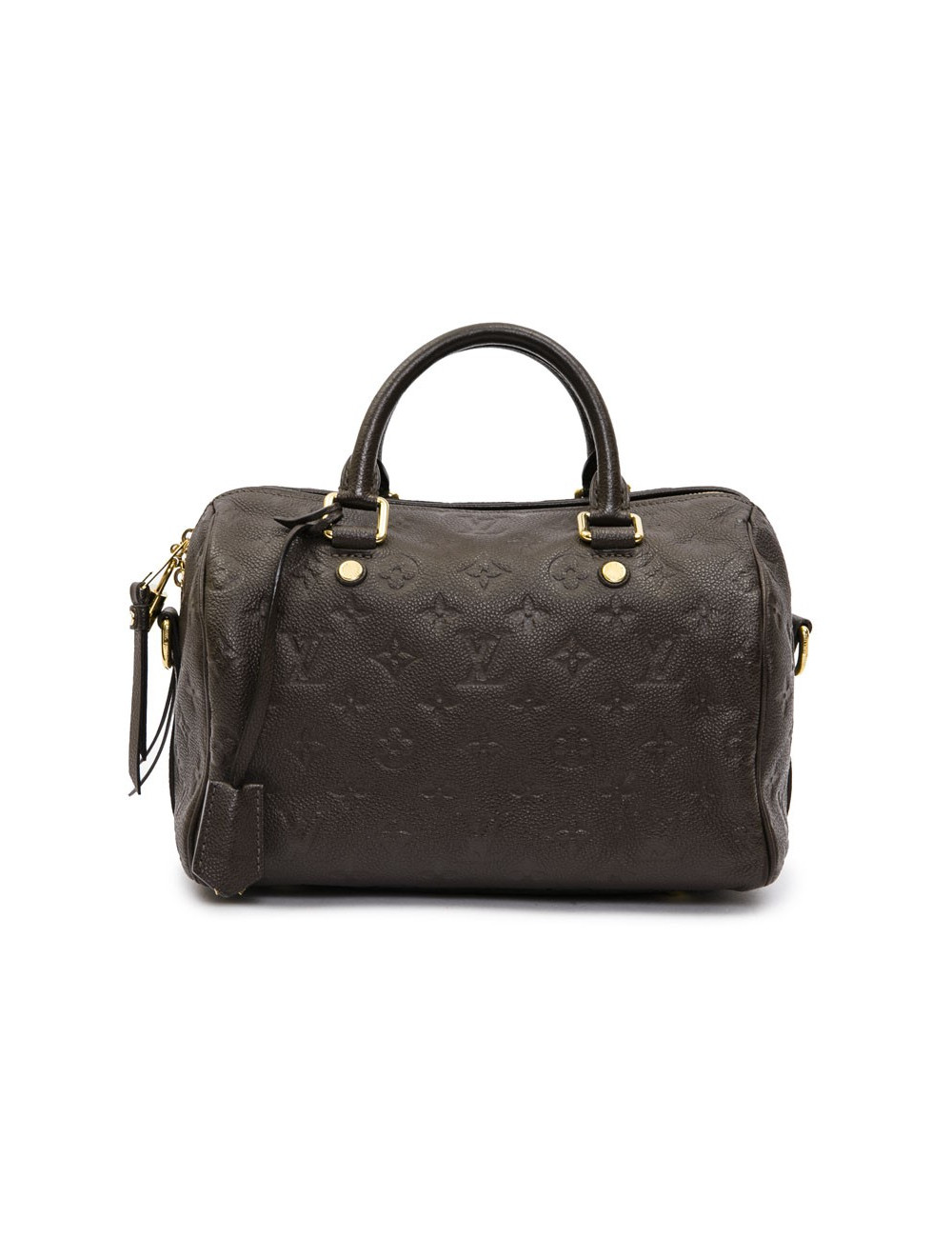 Sac Speedy 25 LOUIS VUITTON cuir monogram embossé marron