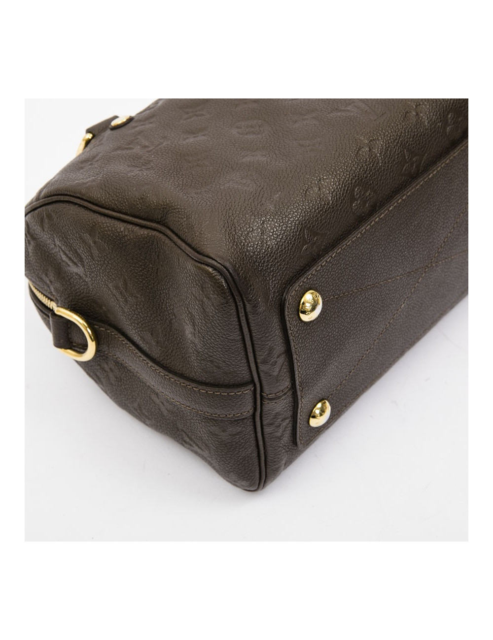 Sac Speedy 25 LOUIS VUITTON cuir monogram embossé marron