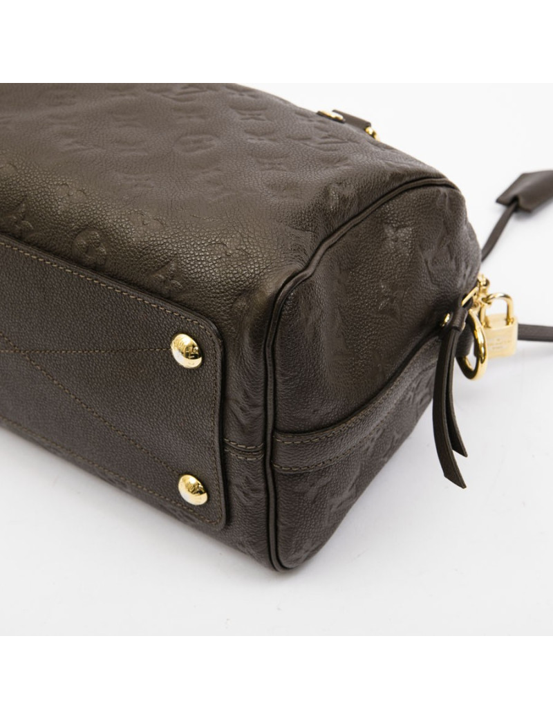 LOUIS VUITTON Speedy 25 dark brown empreinte embossed leather