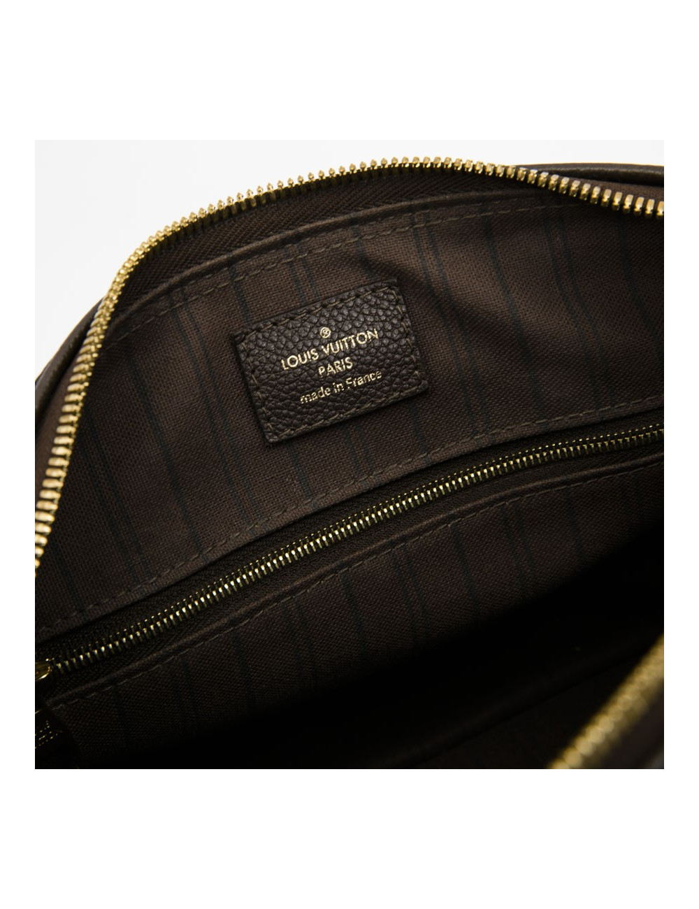 LOUIS VUITTON Speedy 25 dark brown empreinte embossed leather