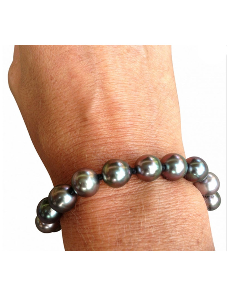 Bracelet 17 perles de Tahiti ROBERT WAN