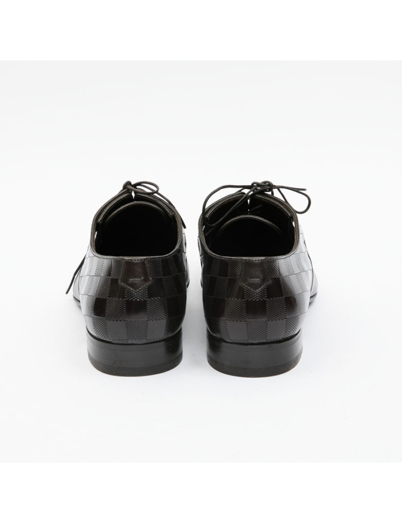 Chaussures "Delaware Richelieu" LOUIS VUITTON T44 cuir marron