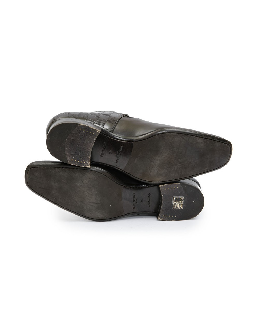 Chaussures "Delaware Richelieu" LOUIS VUITTON T 45,5FR cuir marron