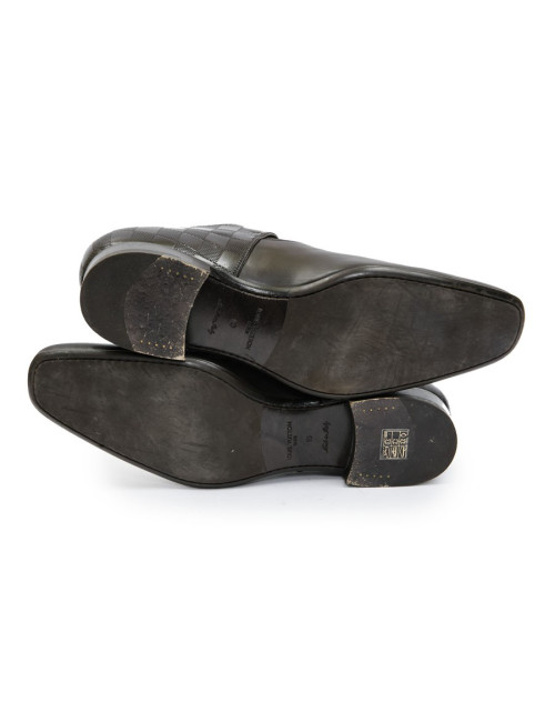 Chaussures "Delaware Richelieu" LOUIS VUITTON T 45,5FR cuir marron