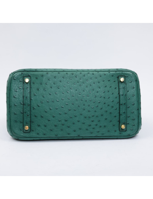 Birkin 35 HERMES en autruche vert