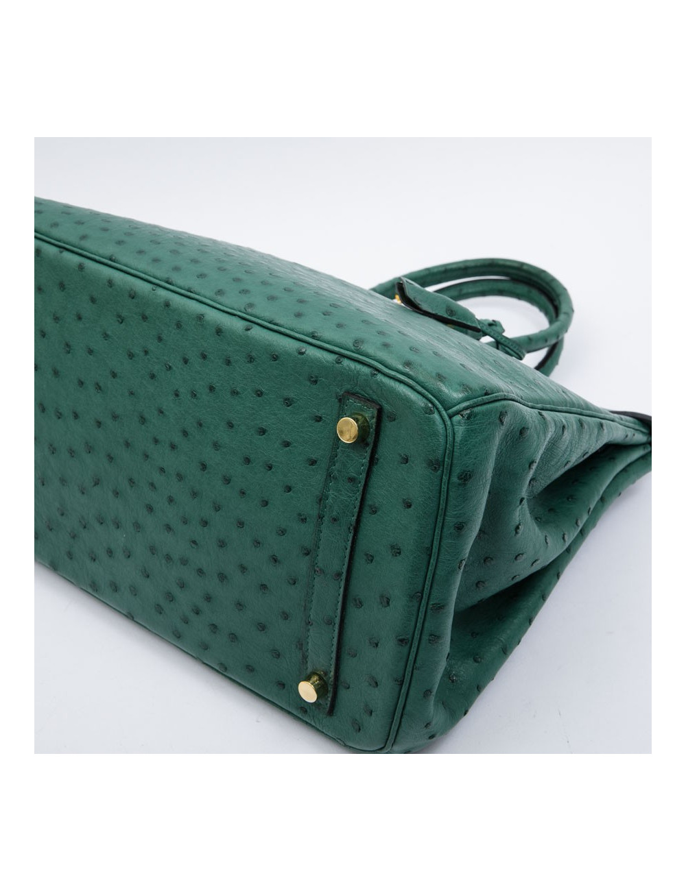 Birkin 35 HERMES en autruche vert