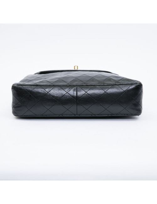 CHANEL vintage black quilted leather bag