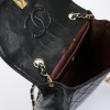 CHANEL vintage black quilted leather bag