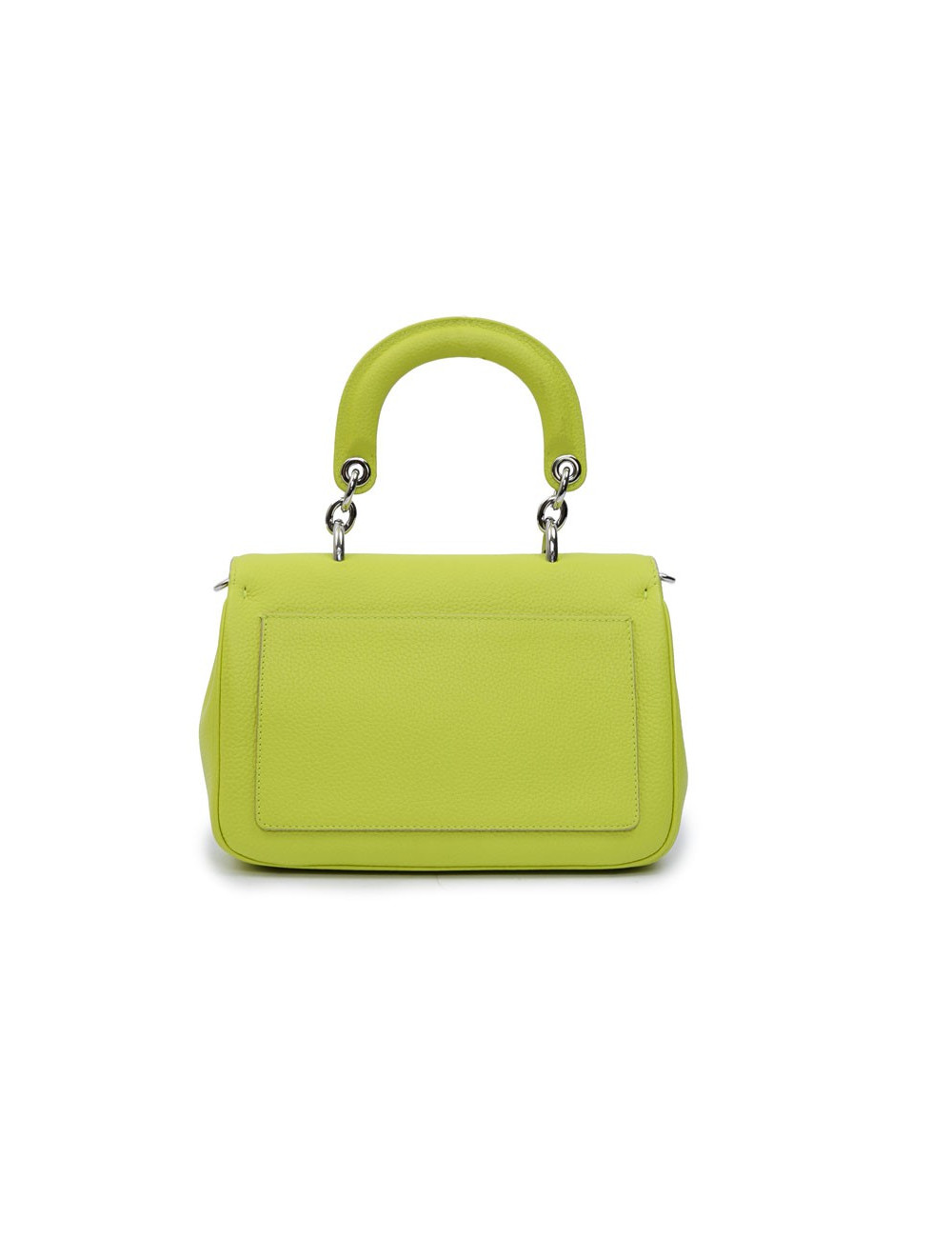 Sac BE DIOR cuir taurillon vert acide 