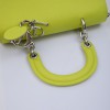 CHRISTIAN DIOR 'Be Dior' bag in acid green taurillon leather