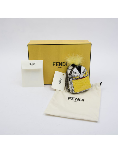 Charm FENDI mini sac à dos python multicolore