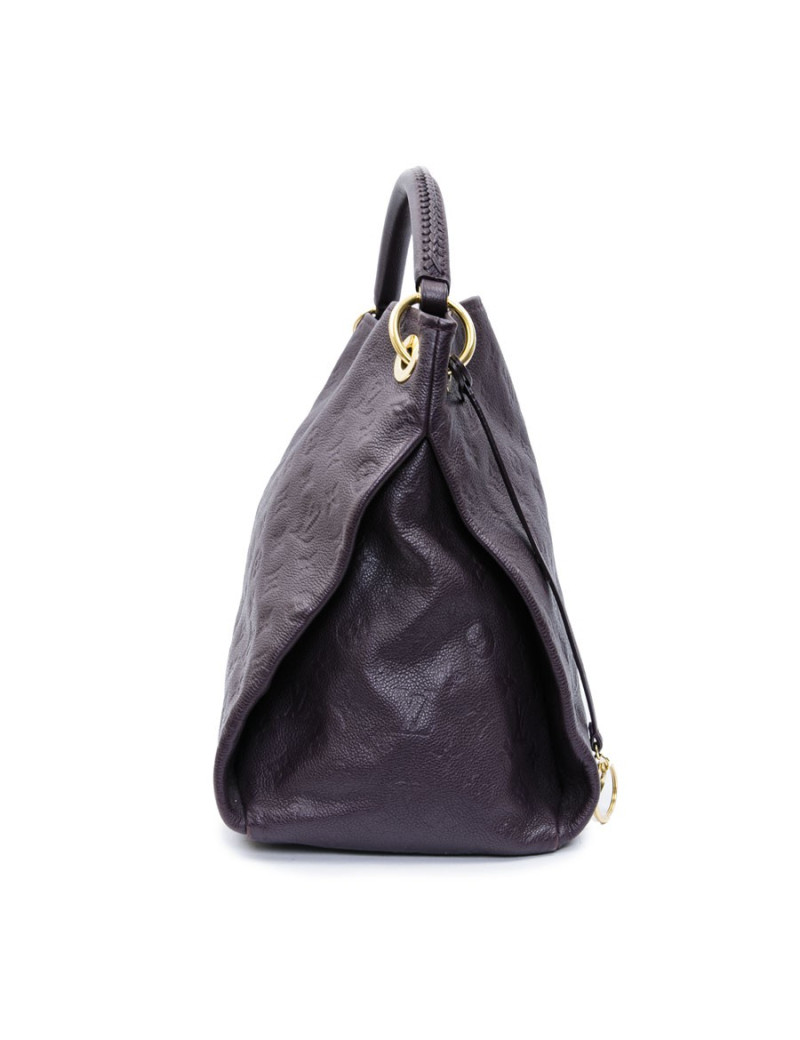 LOUIS VUITTON Artsy bag in grape empreinte embossed monogram leather