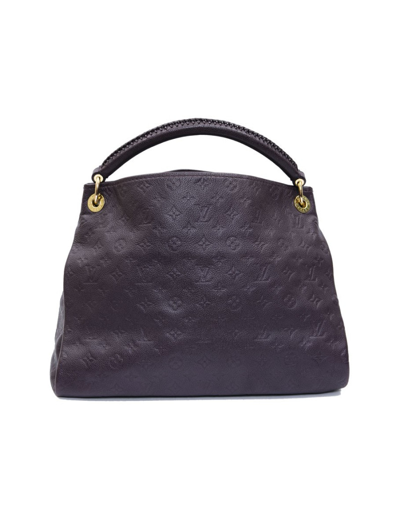 LOUIS VUITTON Artsy bag in grape empreinte embossed monogram leather